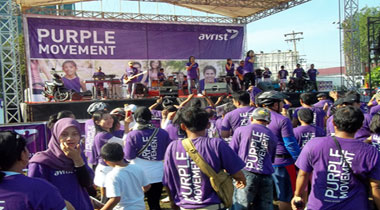 Edukasi pasar melalui Purple Movement. (Foto: Ist)