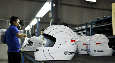 Berambisi  memproduksi helm sebanyak 5 ribu unit per tahun. (Foto: Ist)