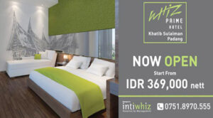 Properti perdana merek Whiz Prime Hotel yang beroperasi di Sumatera Barat. (Foto: Ist)